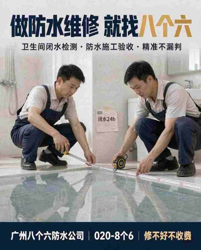广州八个六专业防水维修现场