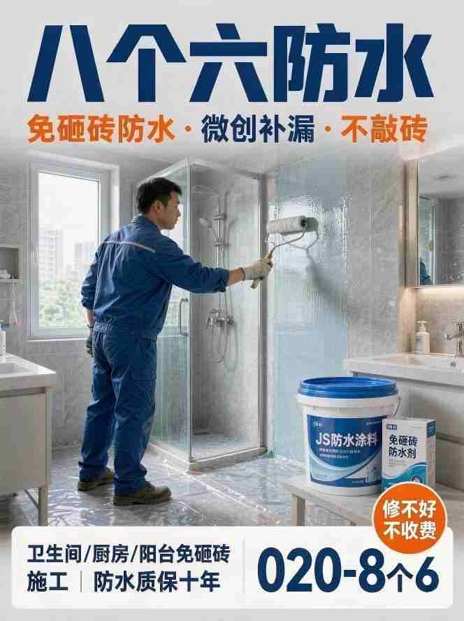 广州八个六防水补漏工程案例
