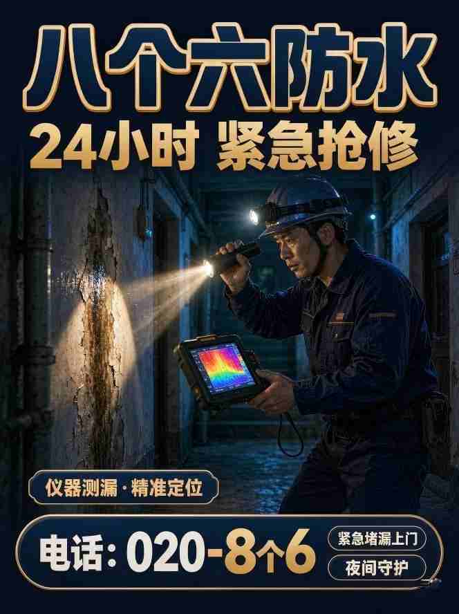 广州八个六防水补漏工程案例