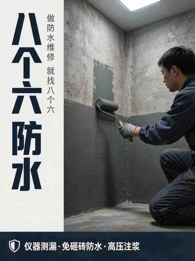 广州八个六专业防水维修现场