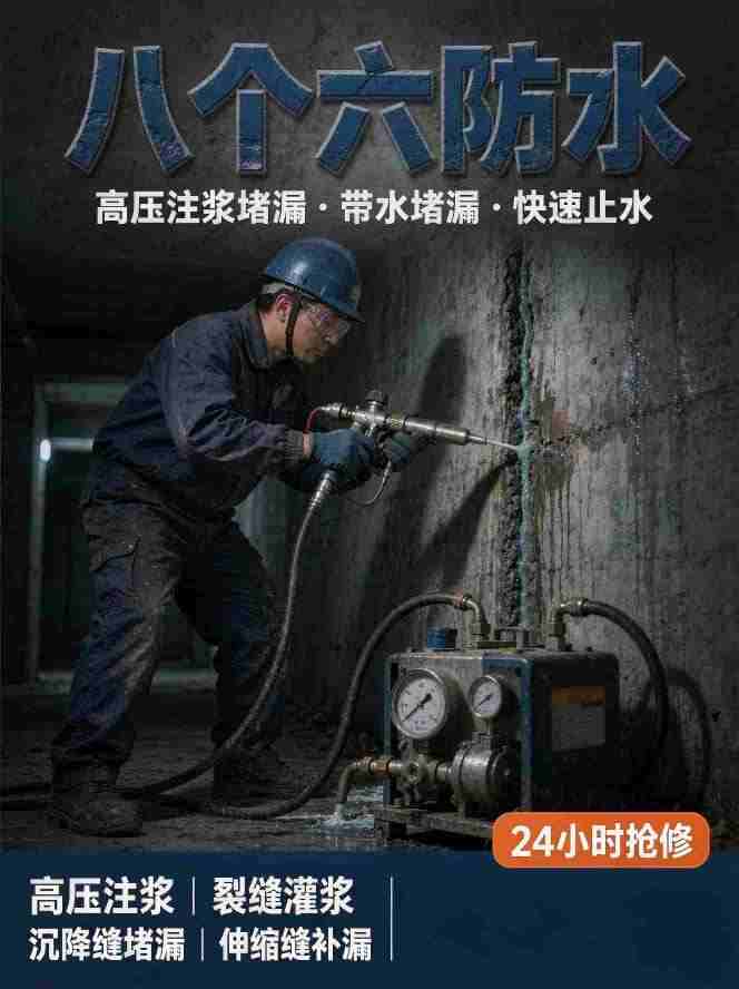 广州八个六专业防水维修现场