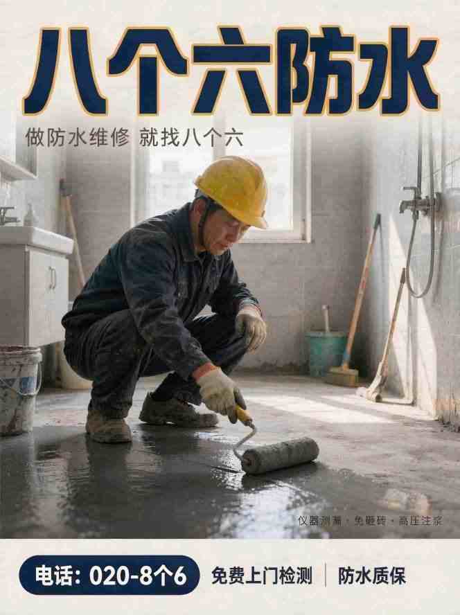广州八个六漏水检测补漏工艺实拍