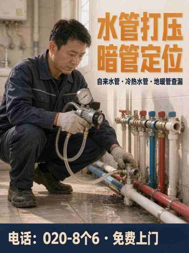 广州八个六漏水检测补漏工艺实拍