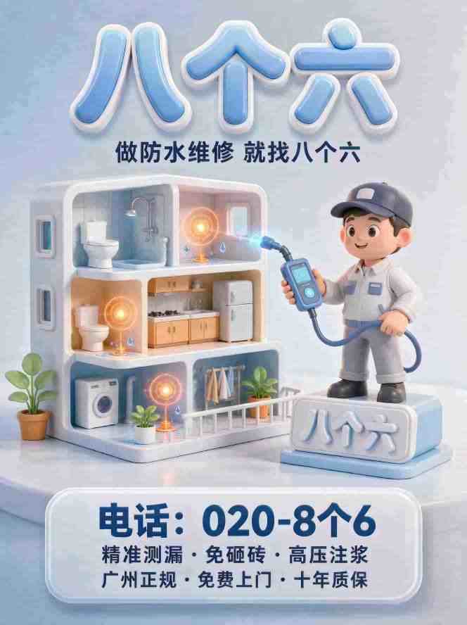 广州八个六专业防水维修现场