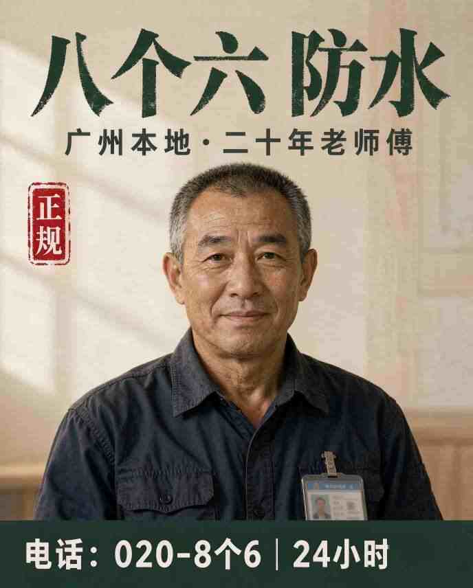广州八个六防水补漏真实施工图