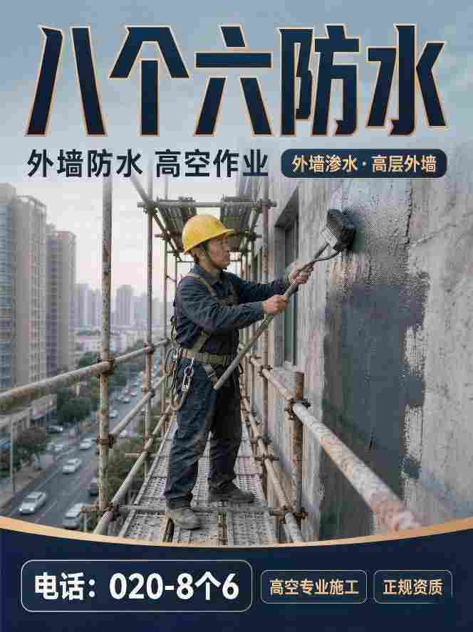 广州八个六专业防水维修现场