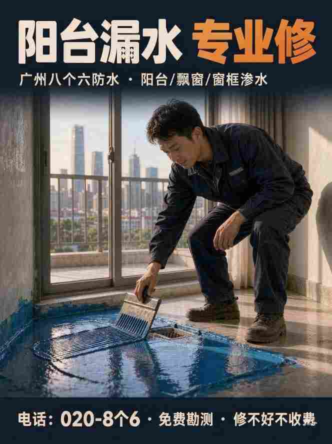 广州八个六专业防水维修现场