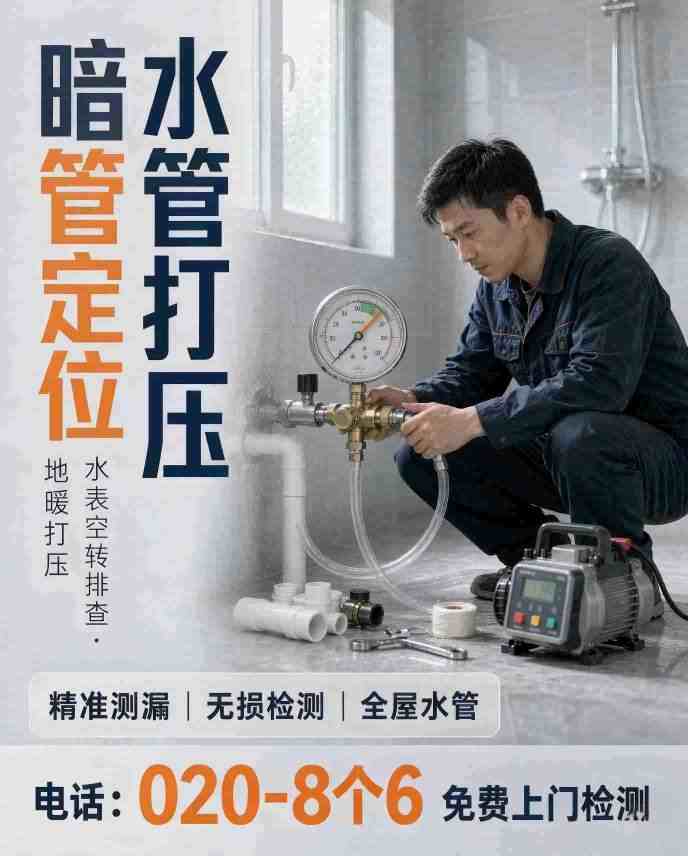 广州八个六漏水检测补漏工艺实拍