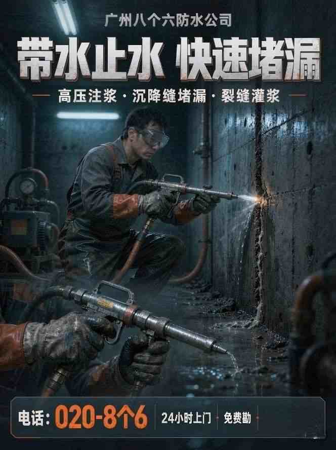 广州八个六防水补漏真实施工-厂房彩钢瓦防水现场