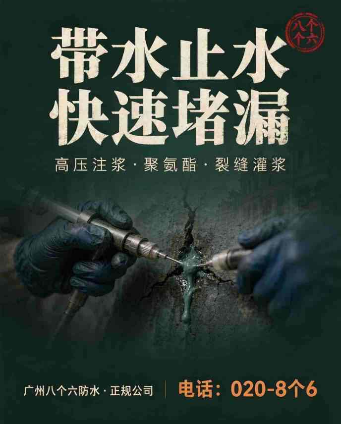 广州八个六专业防水维修现场