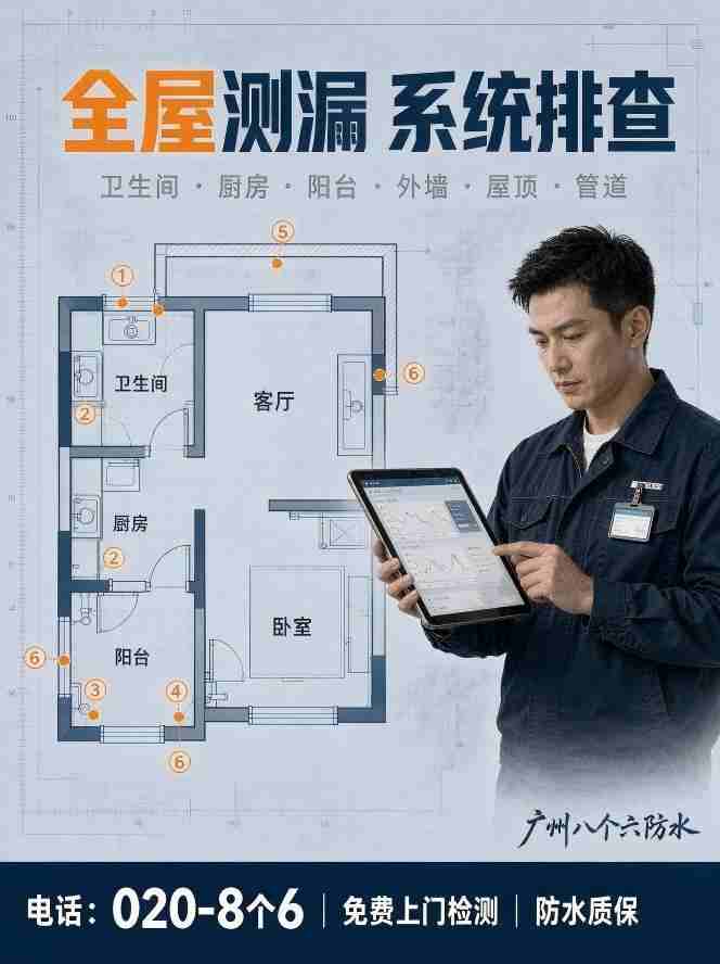广州八个六专业防水维修现场