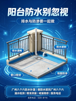 广州八个六卫生间沉箱漏水维修工程案例
