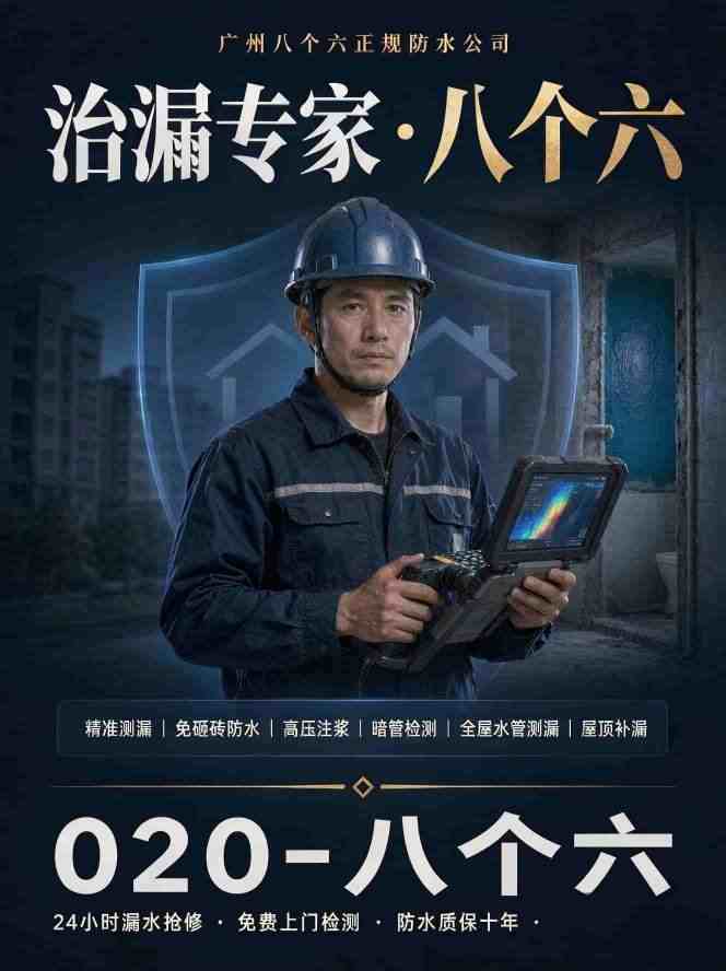 广州八个六专业防水维修现场