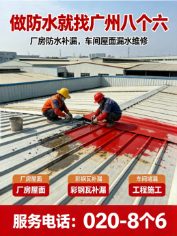 广州八个六防水胶补漏施工工程案例