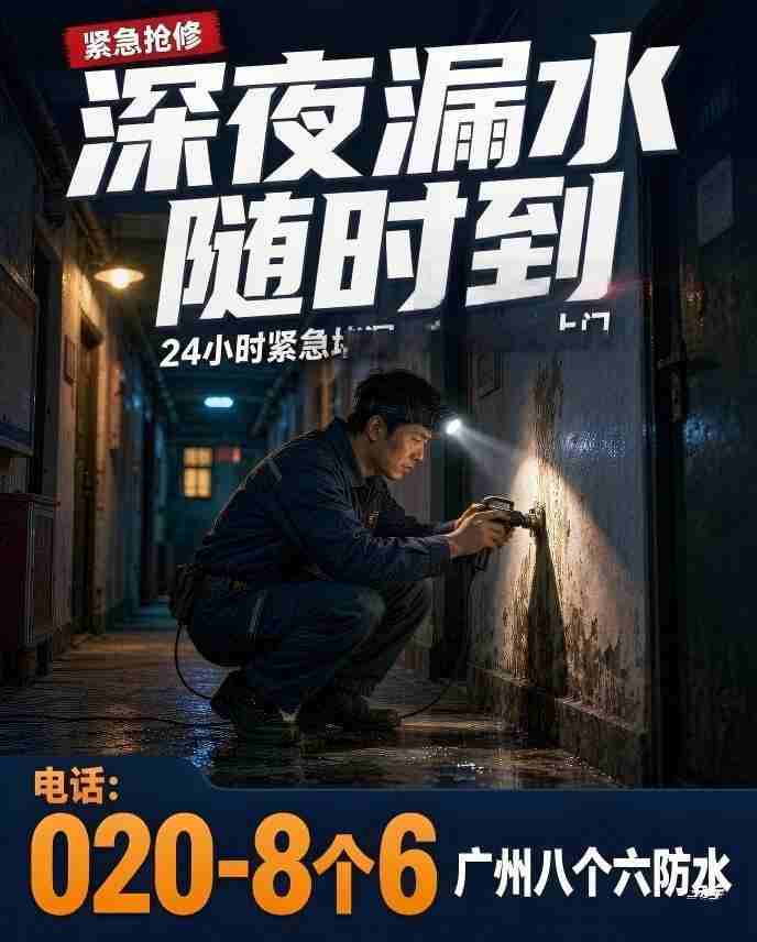 广州八个六防水补漏工程案例