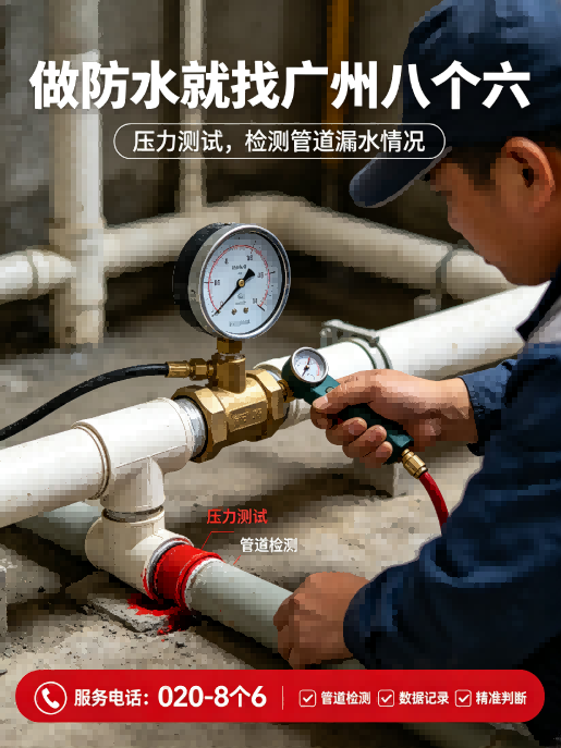 广州八个六暗管漏水点定位施工与验收