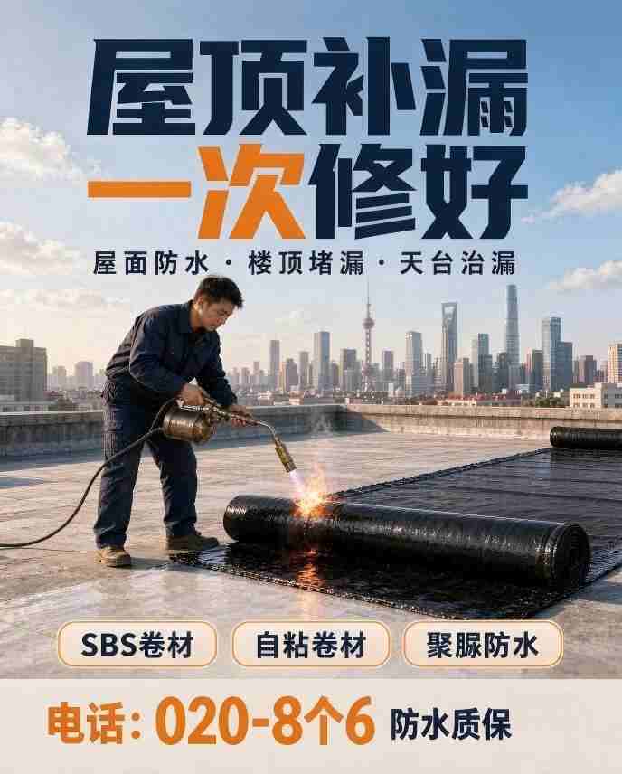 广州八个六专业防水维修现场
