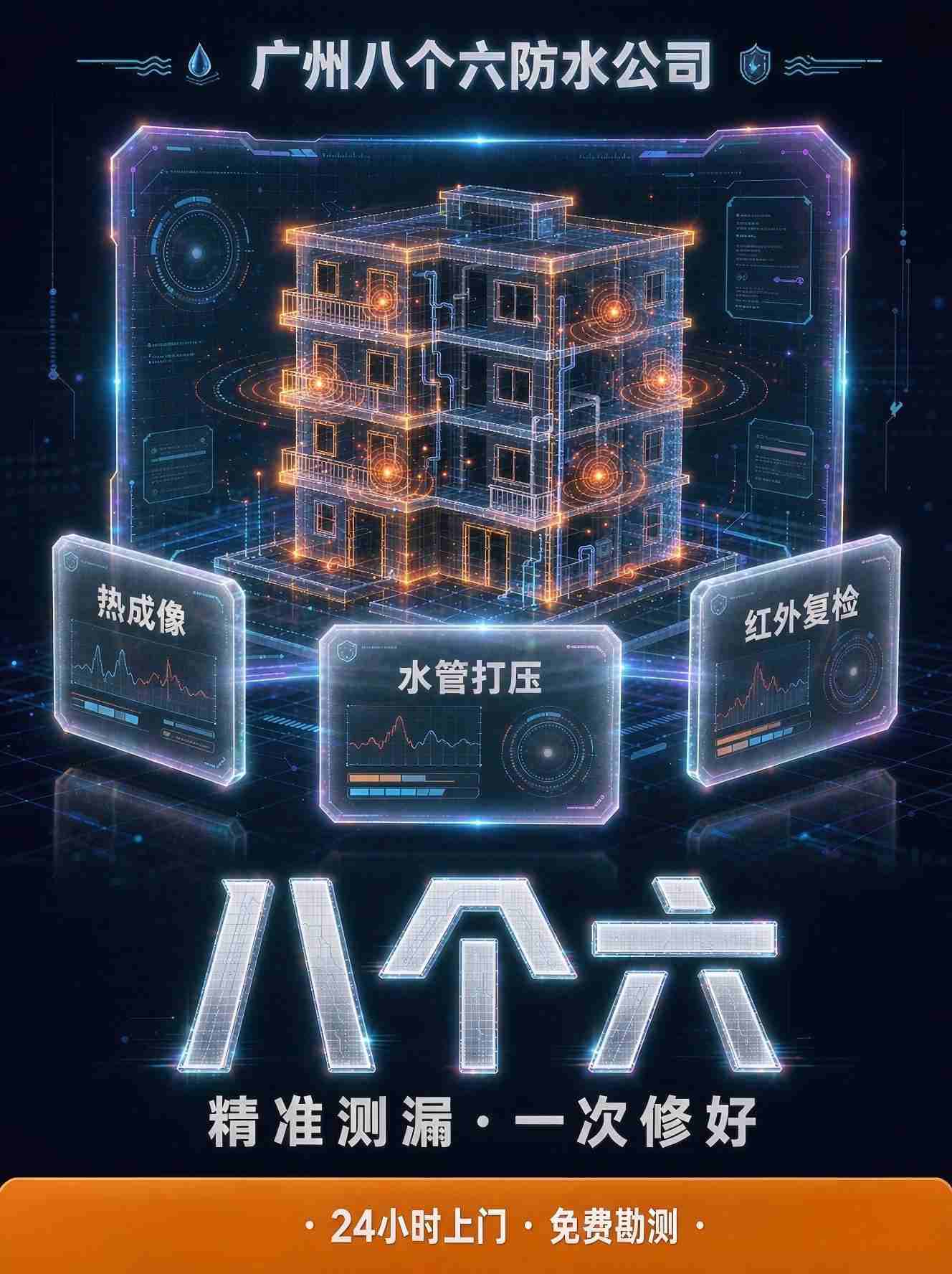 广州八个六防水补漏工程案例