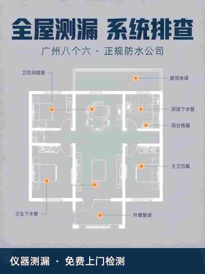 广州八个六防水补漏工程案例