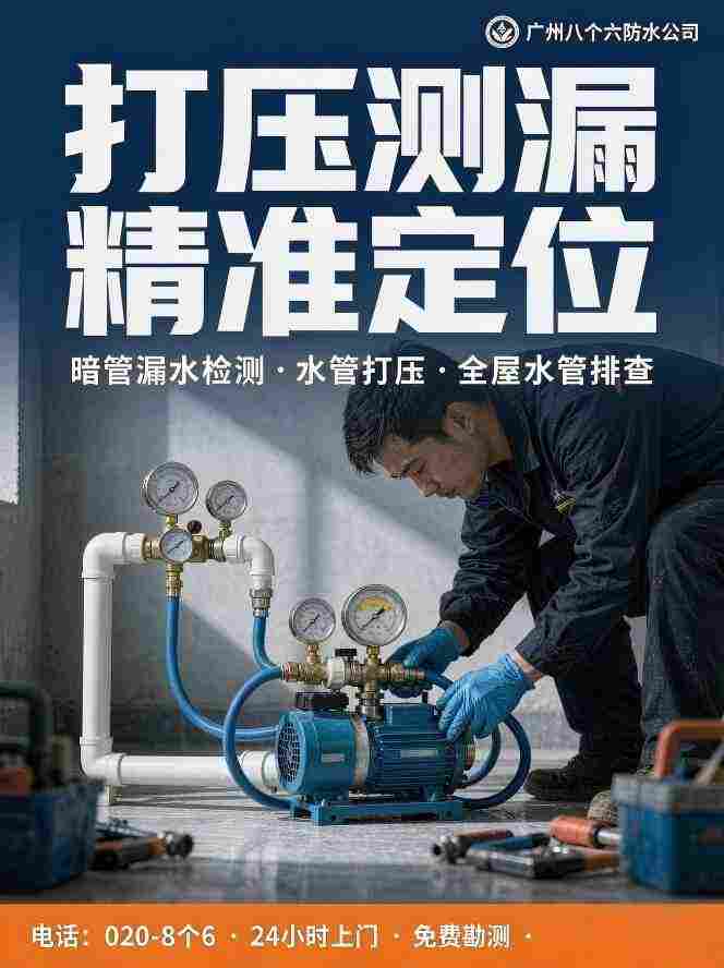 广州八个六防水补漏真实施工图