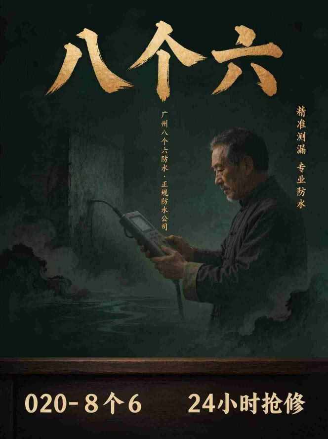 广州八个六漏水检测补漏工艺实拍