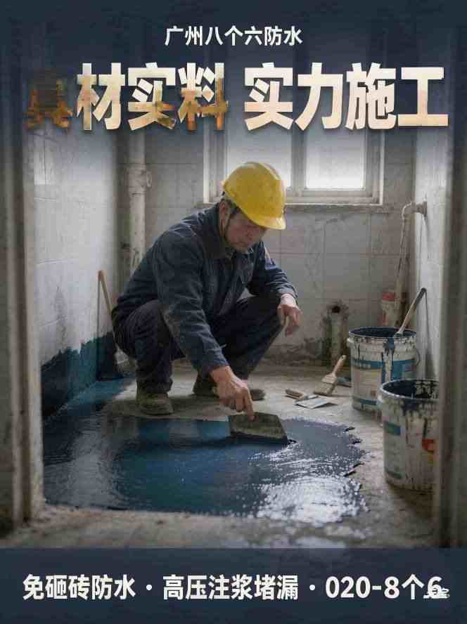 广州八个六漏水检测补漏工艺实拍