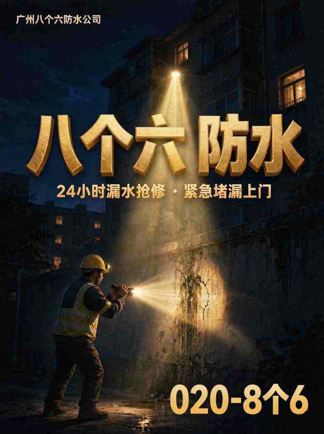 广州八个六防水补漏真实施工图