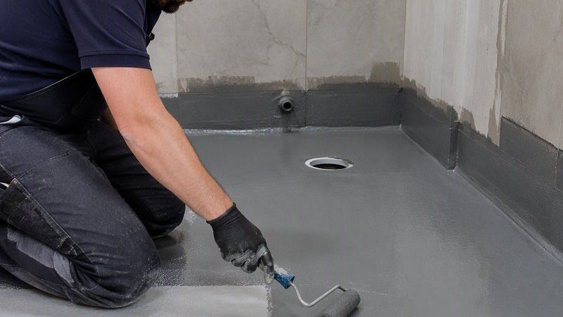 广州港厨房漏水维修施工过程